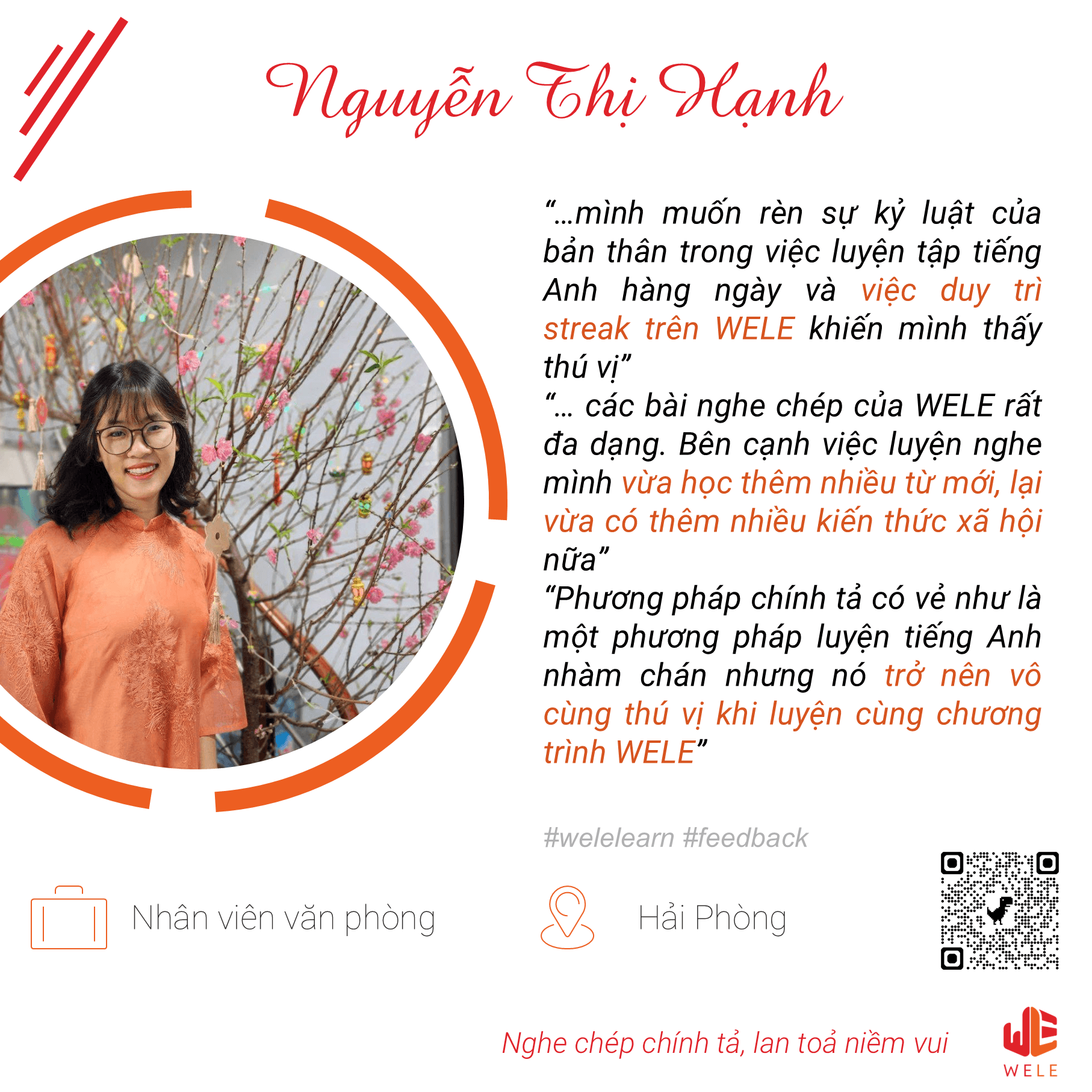 Nguyễn Thị Hạnh - Nhân viên văn phòng